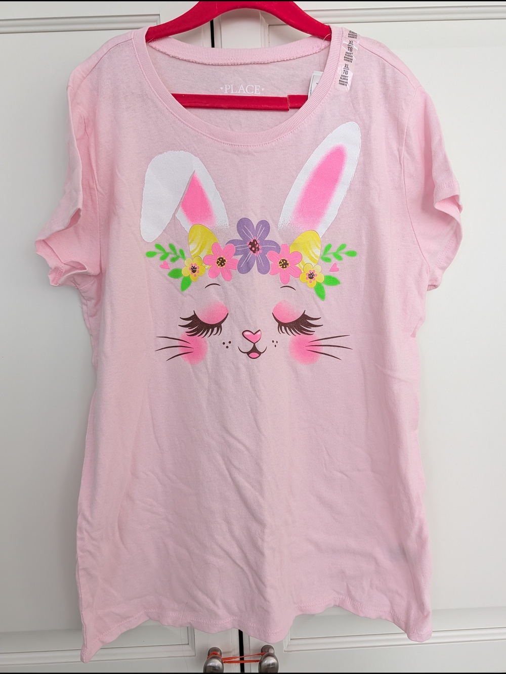 5/$35 The Children’s Place Bunny Graphic T-Shirt – Girls XL (14) NWT
